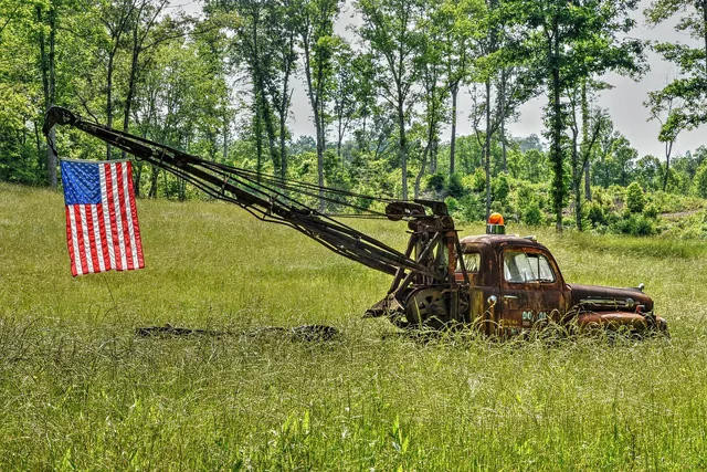 u, s, flag, tow truck, vintage, antique, old, rust, tow truck, tow truck, tow truck, tow truck, tow truck. Reading towing companies with a sceptical eye